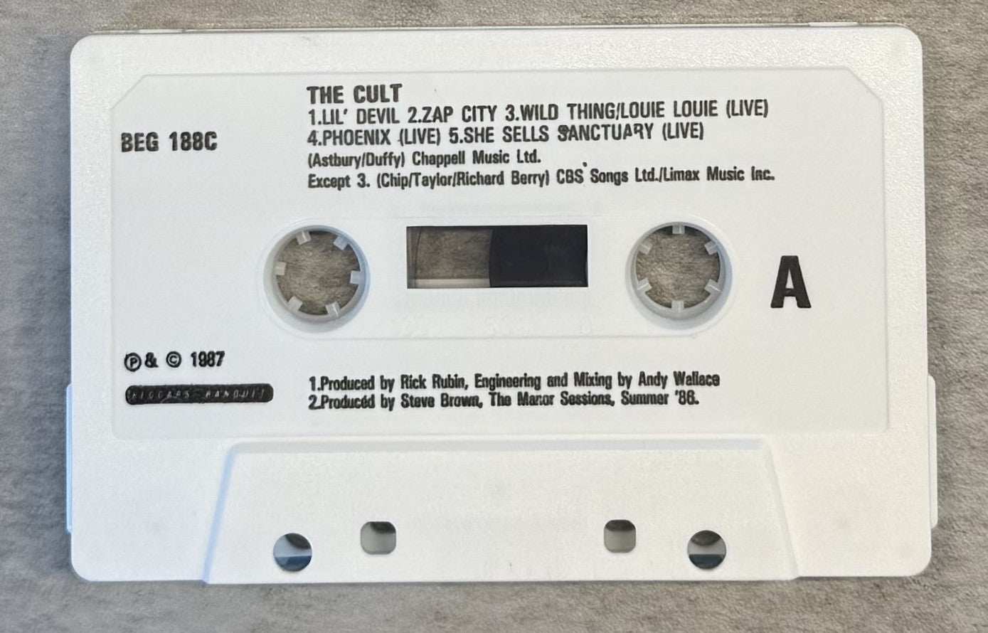 The Cult - Lil' Devil 1987 UK 5 track Cassingle VG+