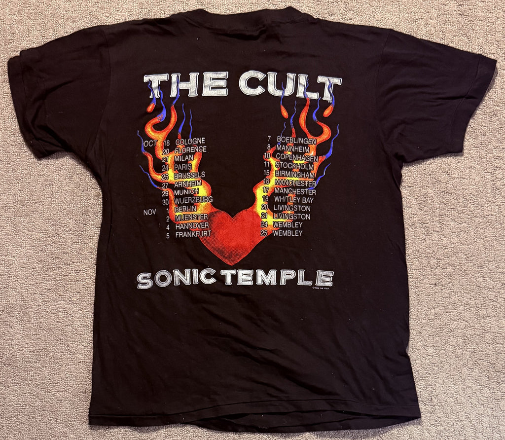 Vintage THE CULT T-Shirt (L) 1989 Sonic Temple Tour