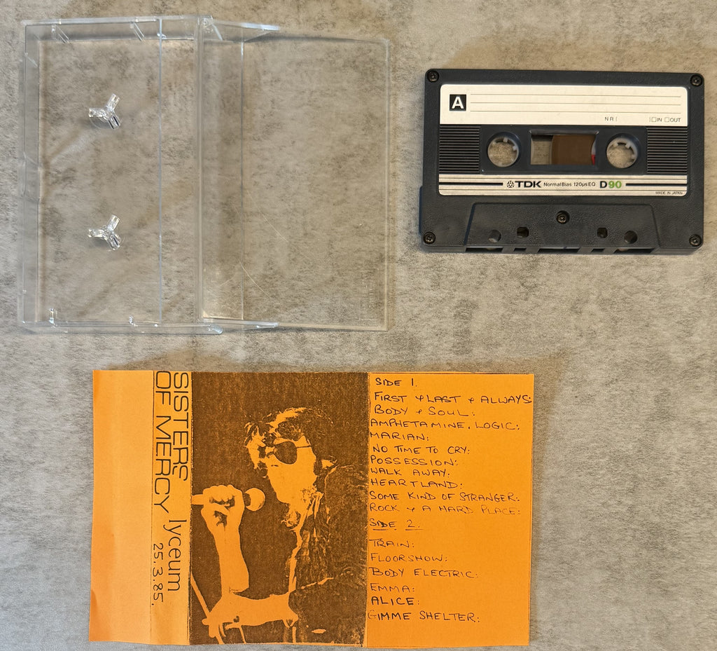 Sisters of Mercy - Lyceum 25.3.85 UK Bootleg Cassette VG+