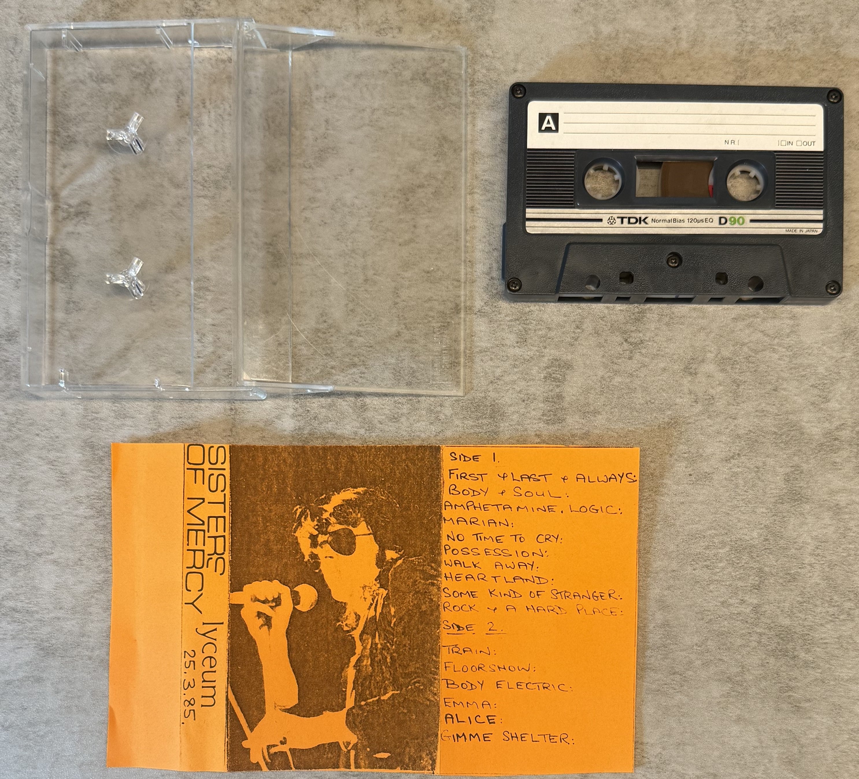 Sisters of Mercy - Lyceum 25.3.85 UK Bootleg Cassette VG+