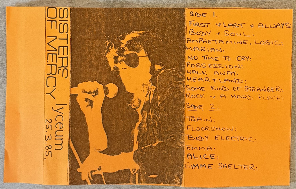 Sisters of Mercy - Lyceum 25.3.85 UK Bootleg Cassette VG+