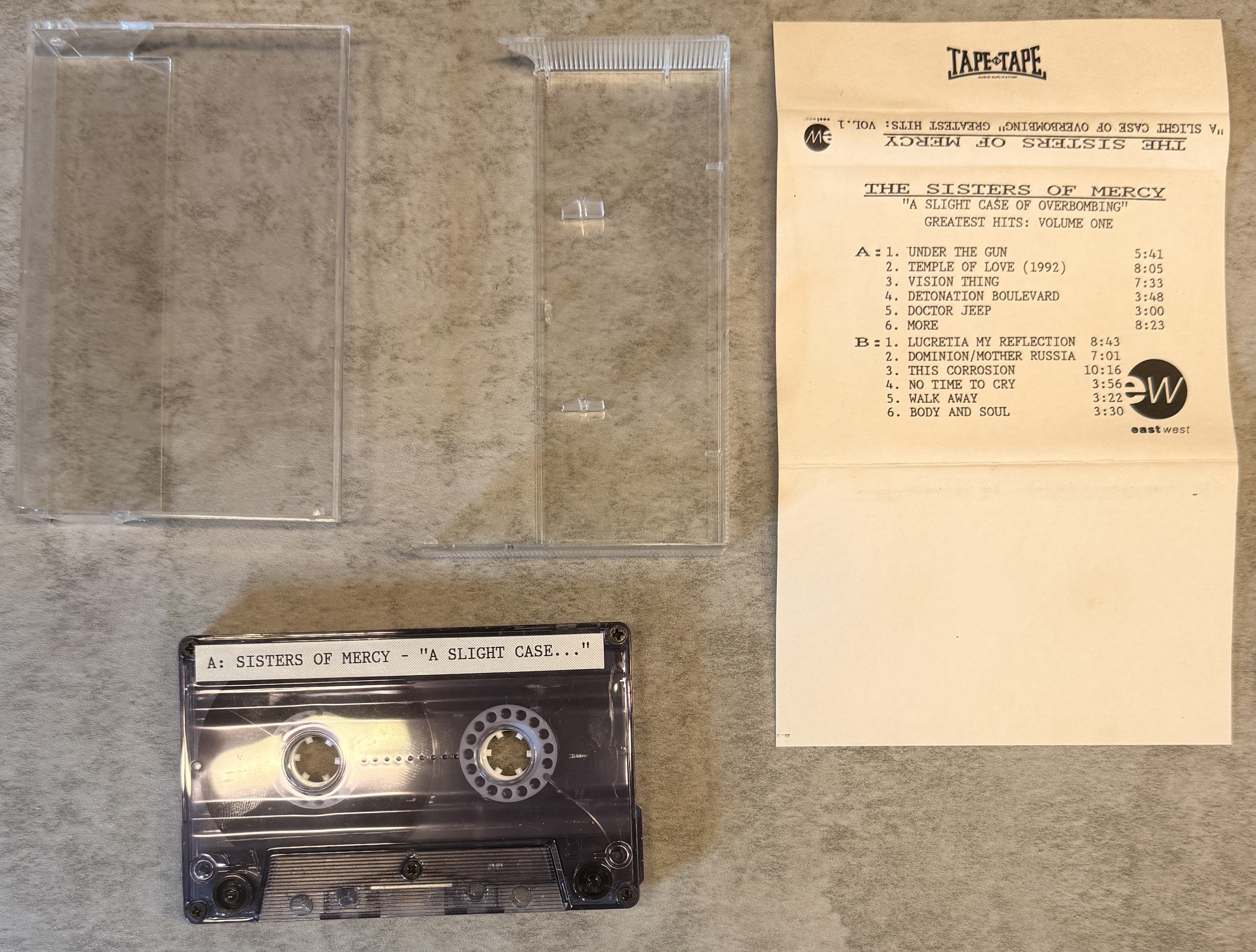 Sisters of Mercy - 1993 UK ADVANCE cassette VG+ "A Slight Case of Overbombing"...