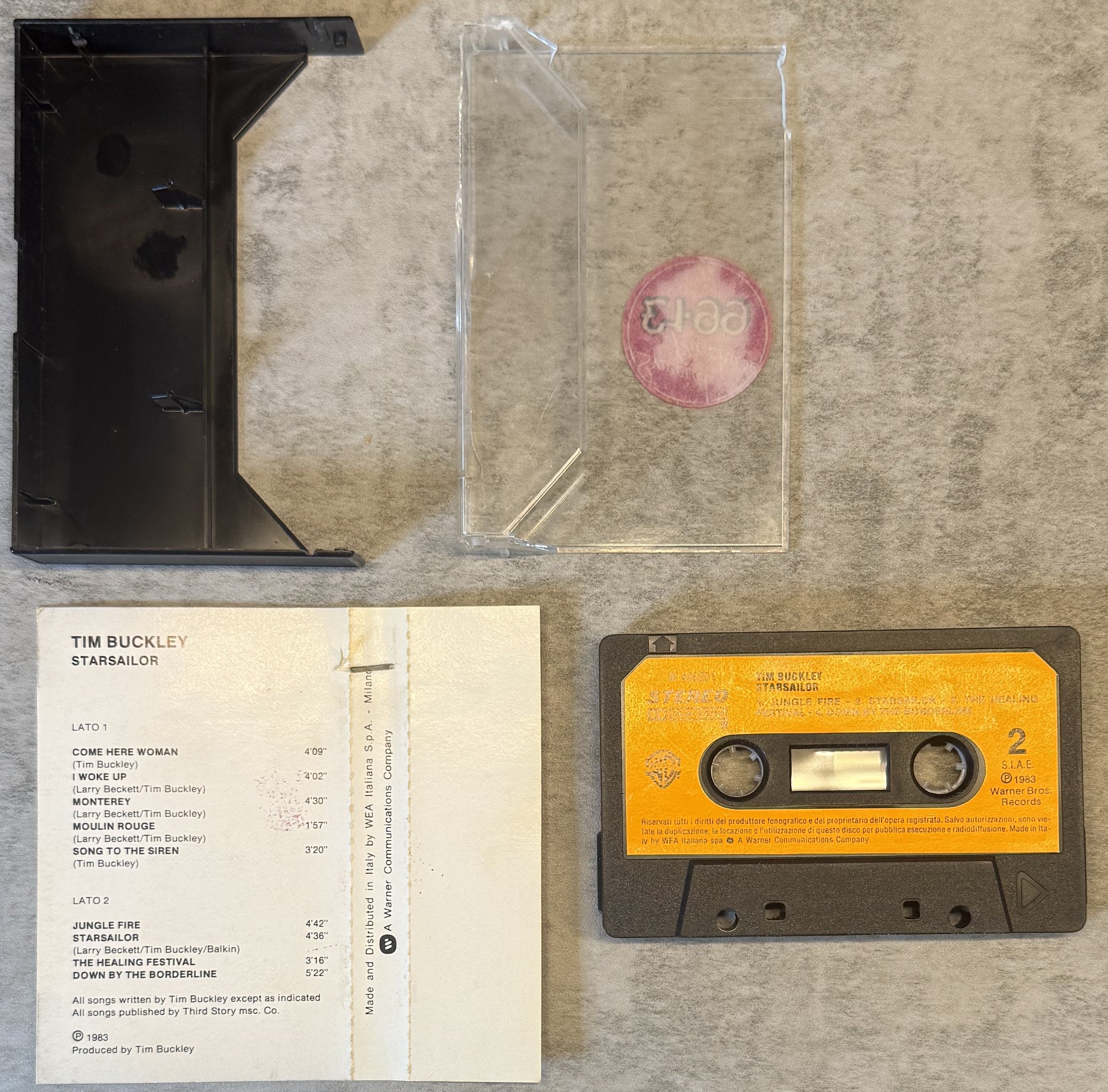 Tim Buckley - Starsailor 1983 Italy W446291 VG+ cassette