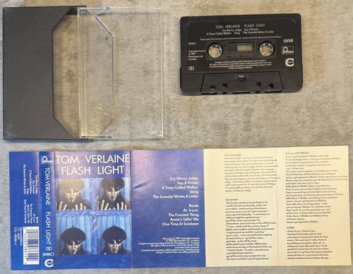 Tom Verlaine Flash Light 1987 UK Cassette VG+