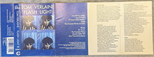 Tom Verlaine Flash Light 1987 UK Cassette VG+