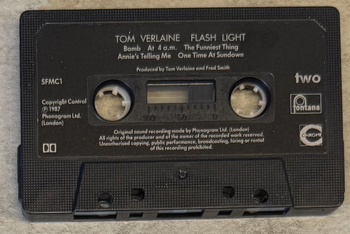 Tom Verlaine Flash Light 1987 UK Cassette VG+