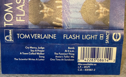 Tom Verlaine Flash Light 1987 UK Cassette VG+