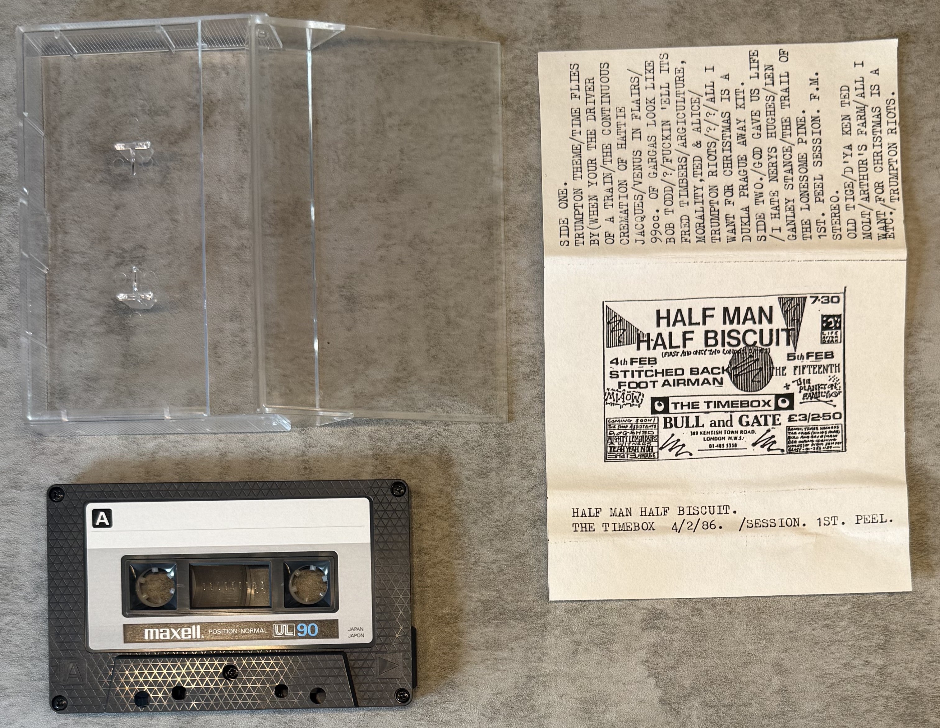 Half Man Half Biscuit - Timebox 1986 & 1st Peel Session UK Bootleg VG+