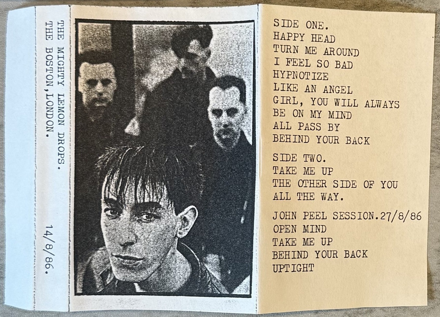 The Mighty Lemon Drops - The Boston, London 14/8/86 bootleg VG+