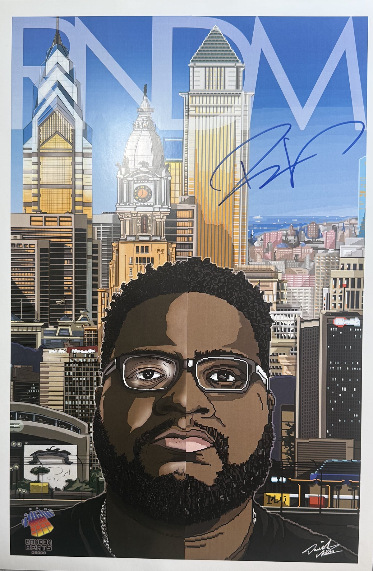 AUTOGRAPHED RNDM (Mega Ran) Day & Night Poster Set