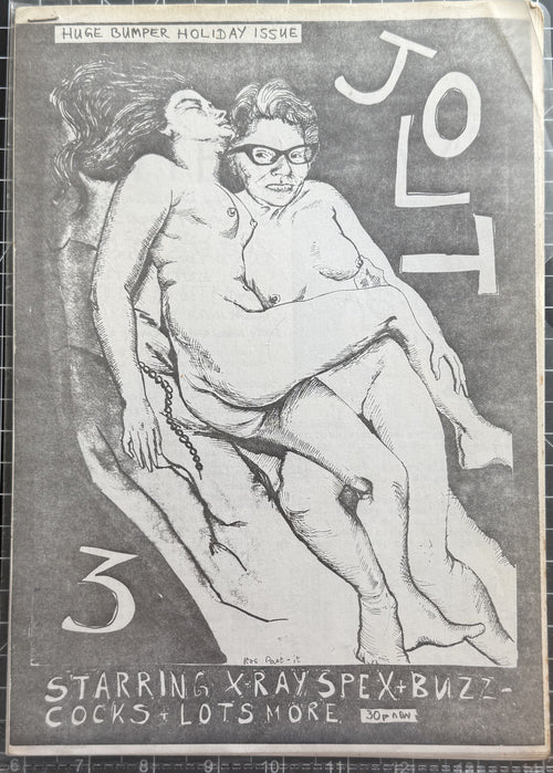UK Punk Zine - JOLT #3 - Sep 1977 - Excellent Condition!  Buzzcocks X-Ray Spex The Fall