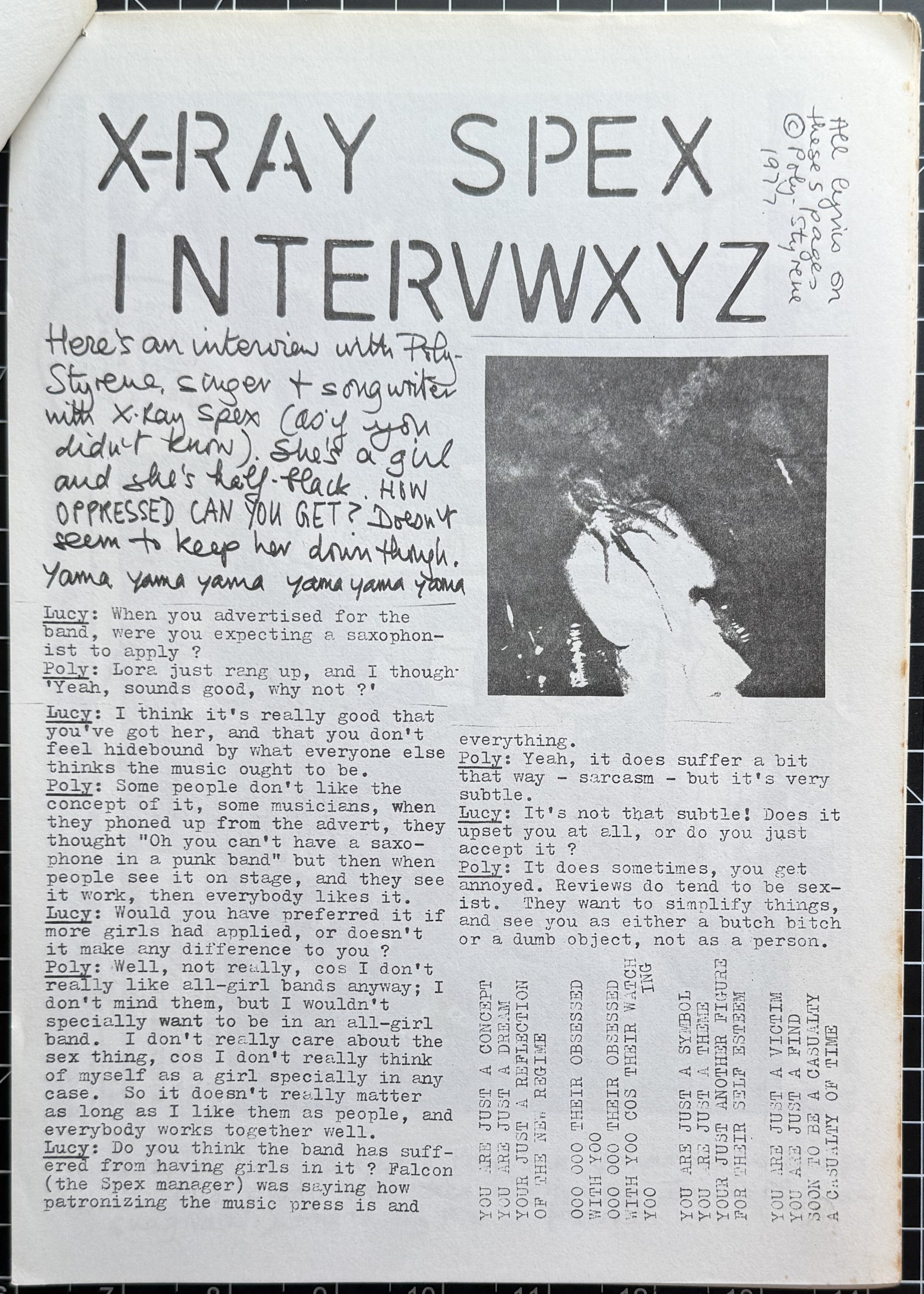 UK Punk Zine - JOLT #3 - Sep 1977 - Excellent Condition!  Buzzcocks X-Ray Spex The Fall