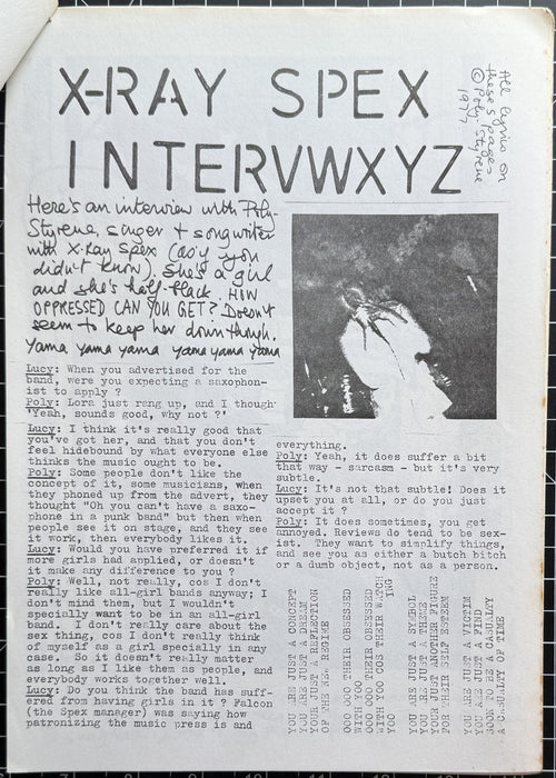 UK Punk Zine - JOLT #3 - Sep 1977 - Excellent Condition!  Buzzcocks X-Ray Spex The Fall