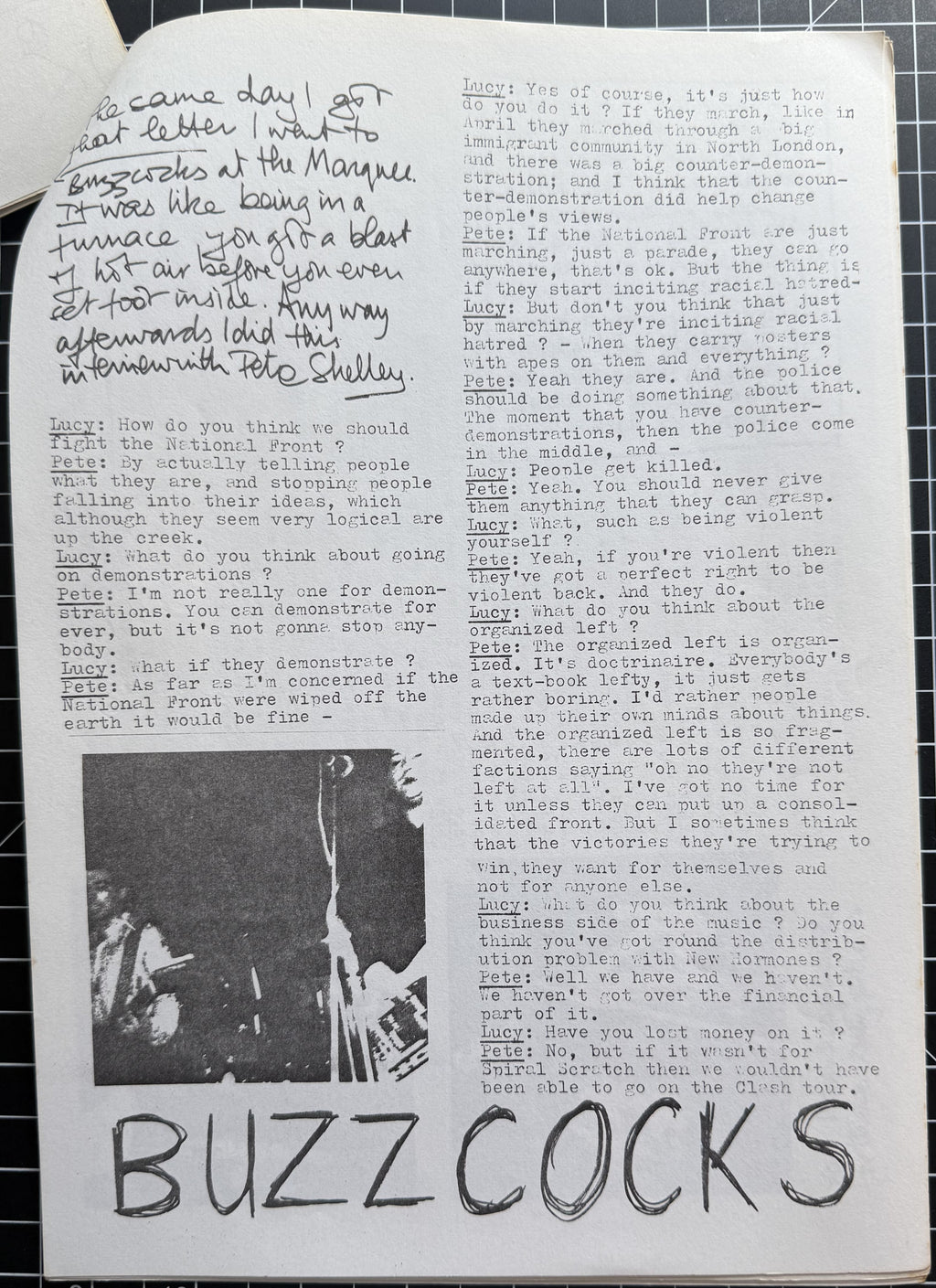 UK Punk Zine - JOLT #3 - Sep 1977 - Excellent Condition!  Buzzcocks X-Ray Spex The Fall
