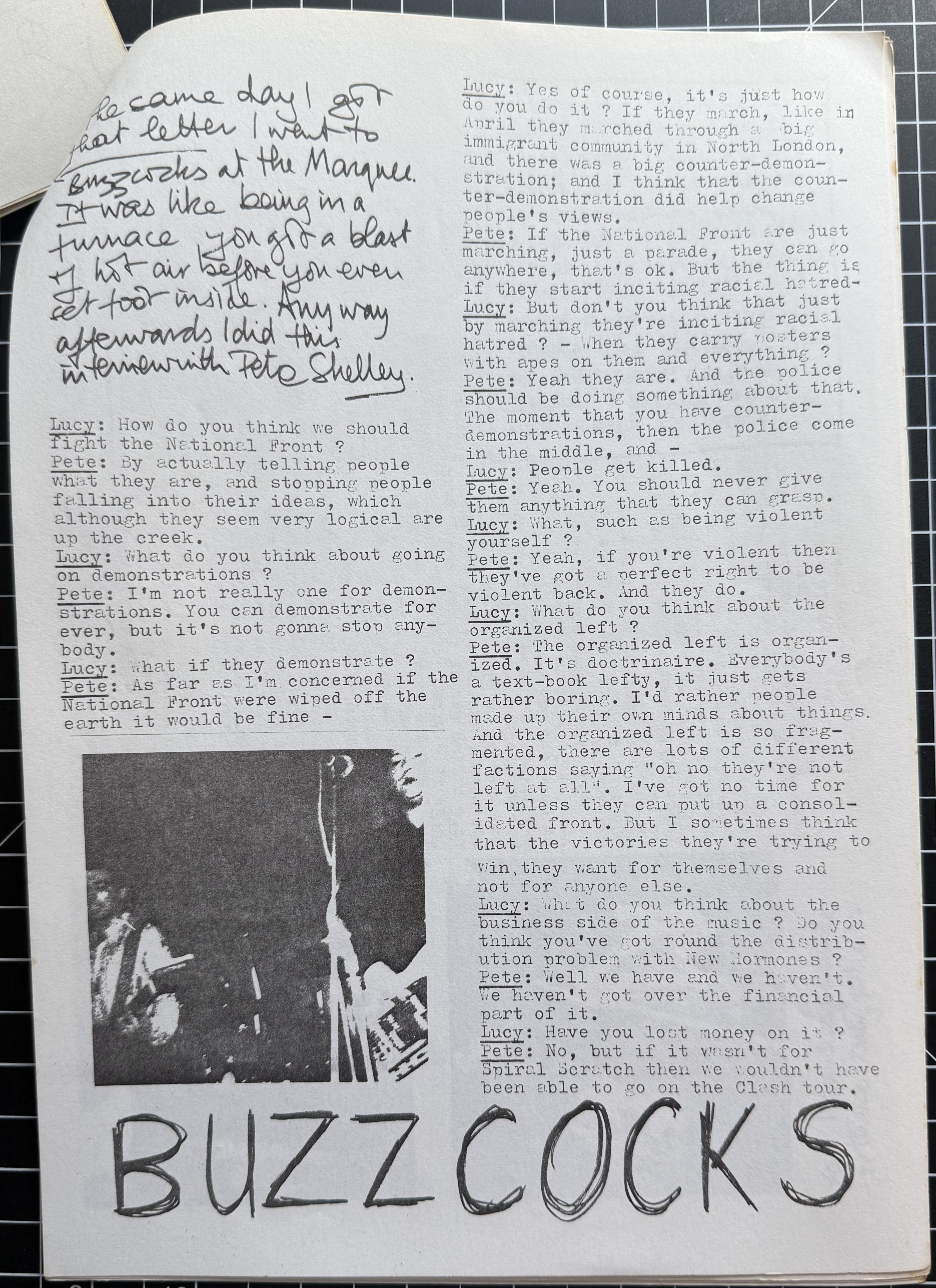 UK Punk Zine - JOLT #3 - Sep 1977 - Excellent Condition!  Buzzcocks X-Ray Spex The Fall