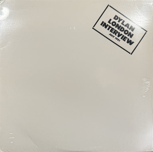 RARE SEALED/NM PROMO Bob Dylan London Interview July 1981 12" Vinyl