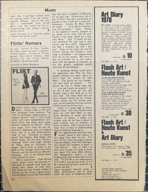 Centerfold Mag Aug/Sep 1979 p341-342 - Music Page clipping