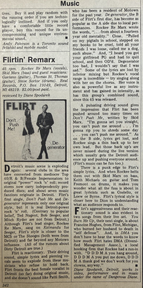Centerfold Mag Aug/Sep 1979 p341-342 - Music Page clipping