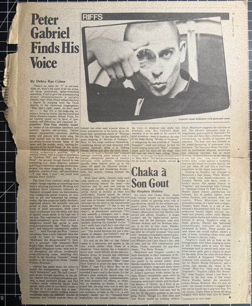 Village Voice Jul 16-22 1980 p61-62 (Cramps, Peter Gabriel, Ramones, Clash, etc)