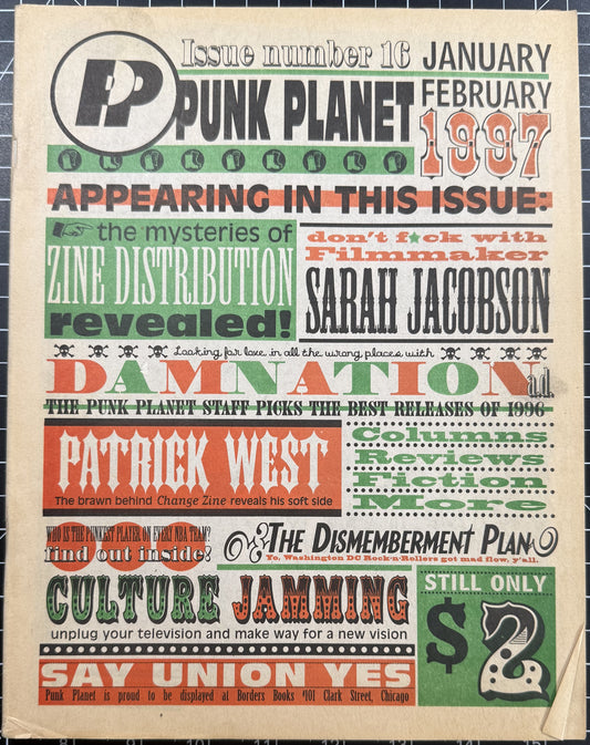 Punk Planet Issue #16 Jan/Feb 1997 - Chicago Punk Publication