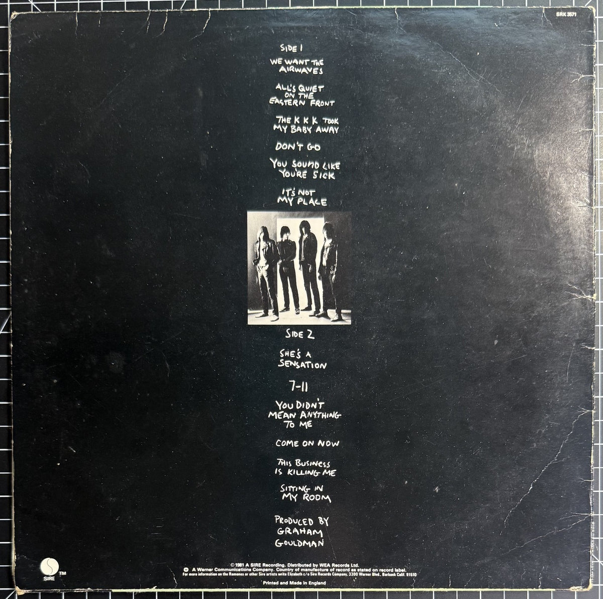 Ramones - Pleasant Dreams 1981 UK First Press (Strawberry) VG+/VG
