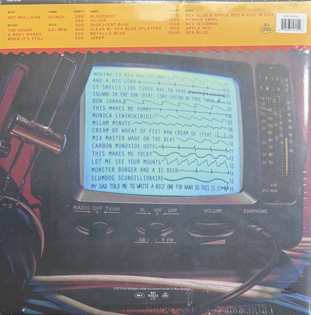 Hot Mulligan The Sound A Body... SEALED/NM 2025 Australia Ltd Edtn (250) Silver