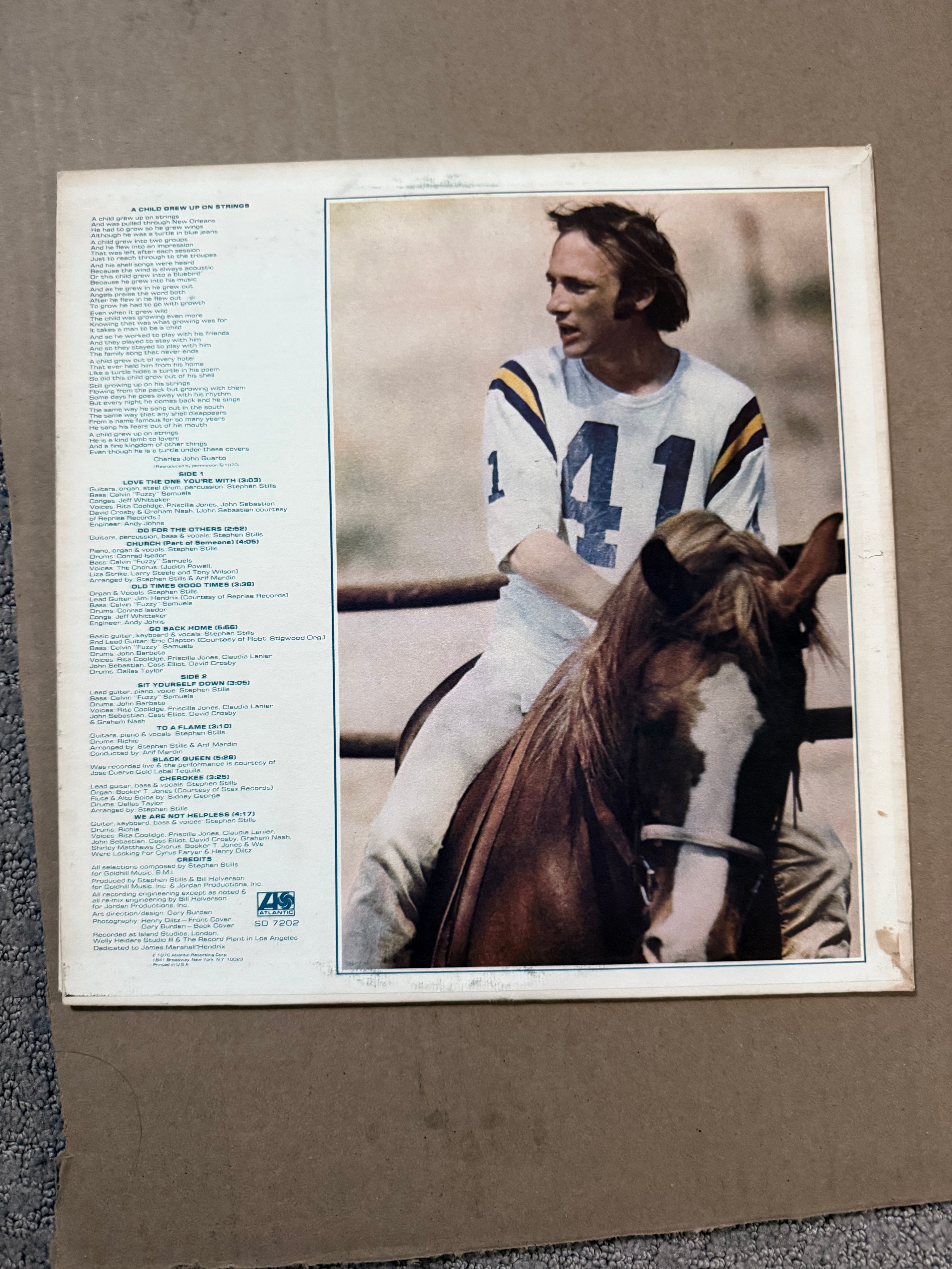 Stephen Stills - Stephen Stills - Vinyl Record - 1976 VG+/VG