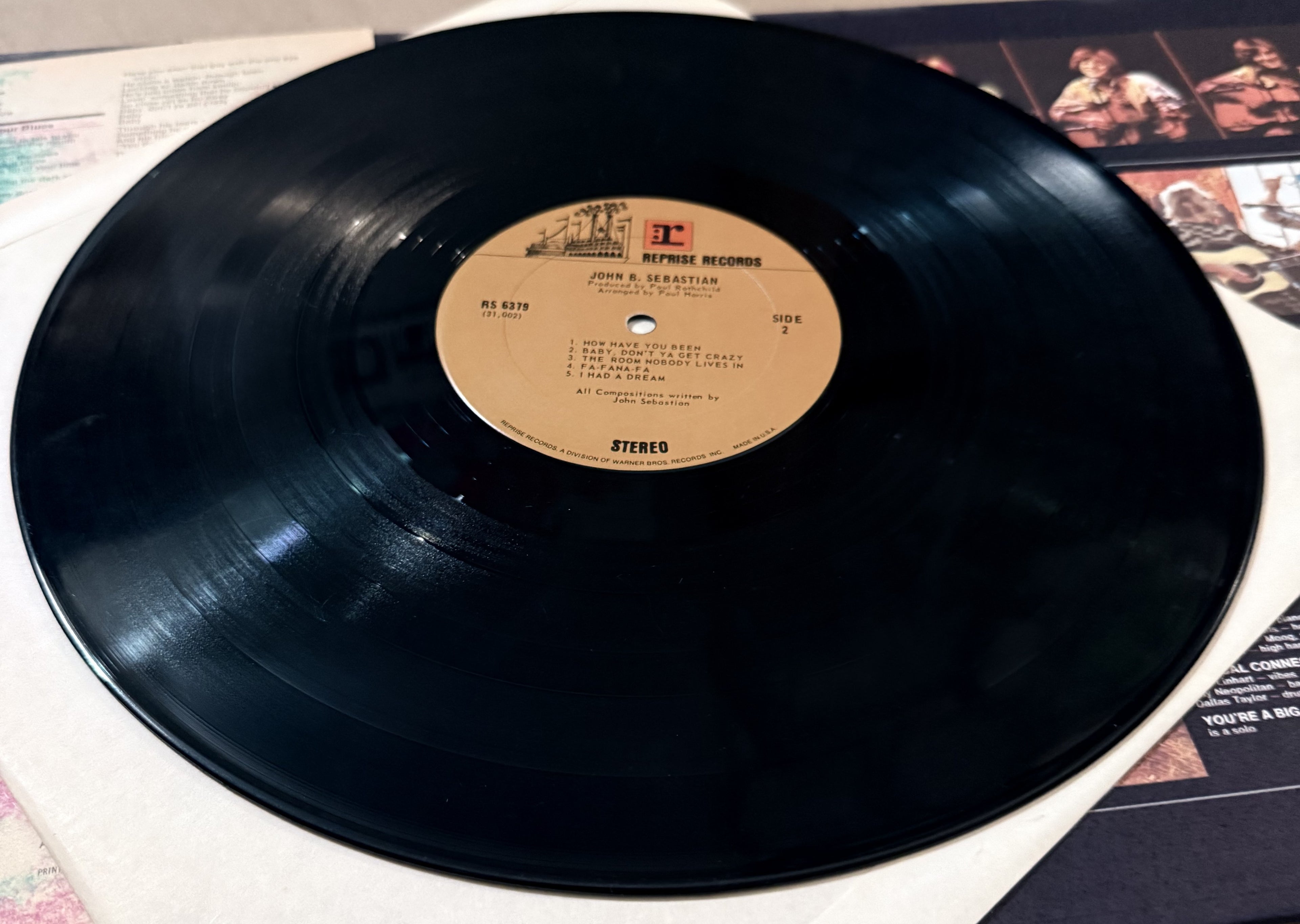 John B. Sebastian - John B. Sebastian - Vinyl Record - VG/VG+ - Early Press 1970