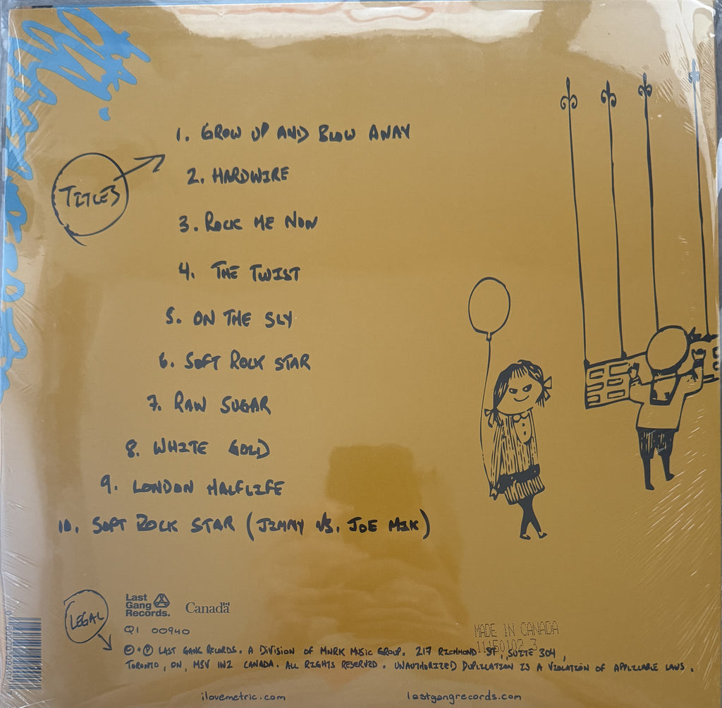 Metric - Grow Up and Blow Away - Factory Sealed/NM Vinyl Record