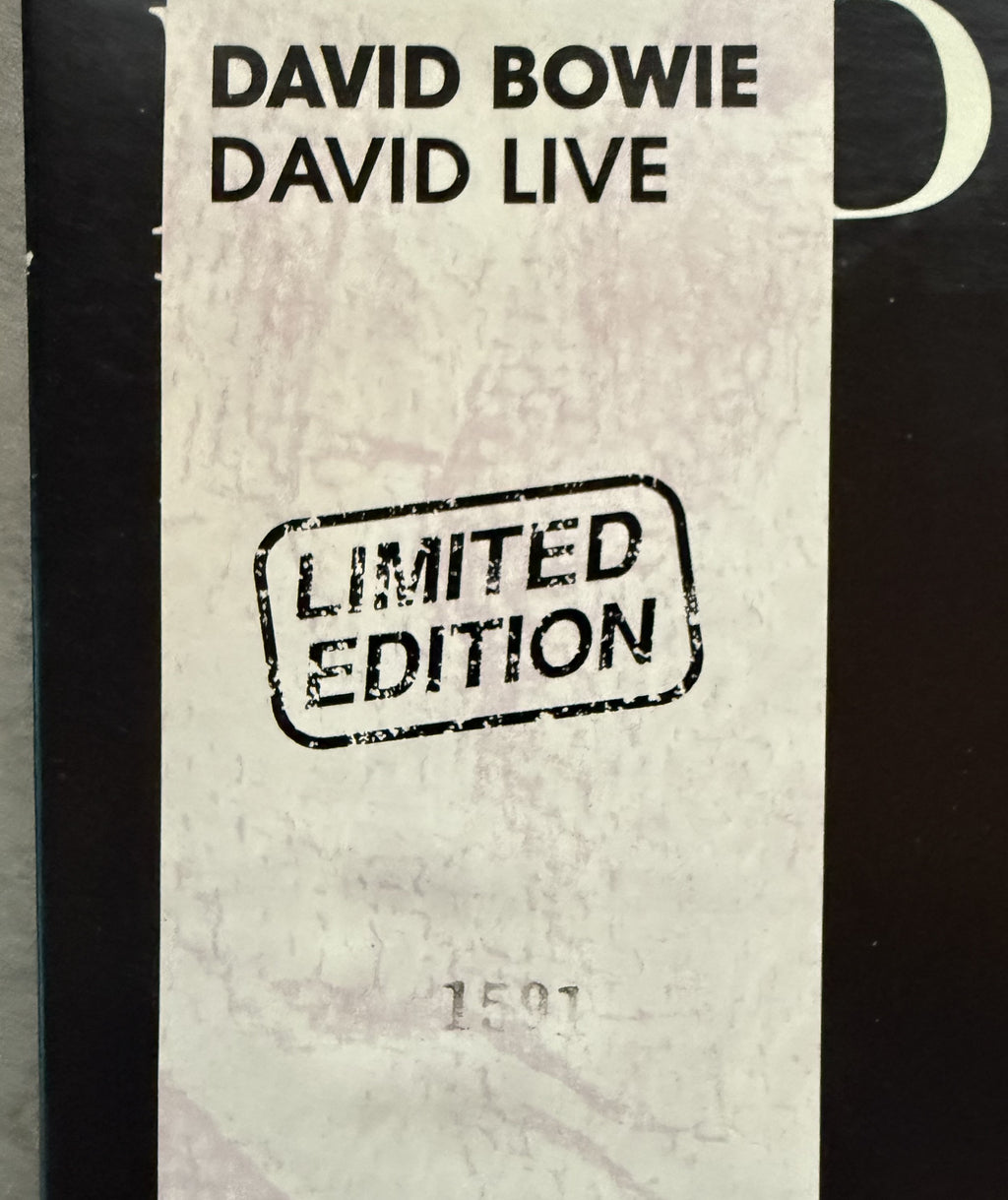 David Bowie - David Live - Ryko 1990 Ltd Numbered Edition w/ Obi - NM!