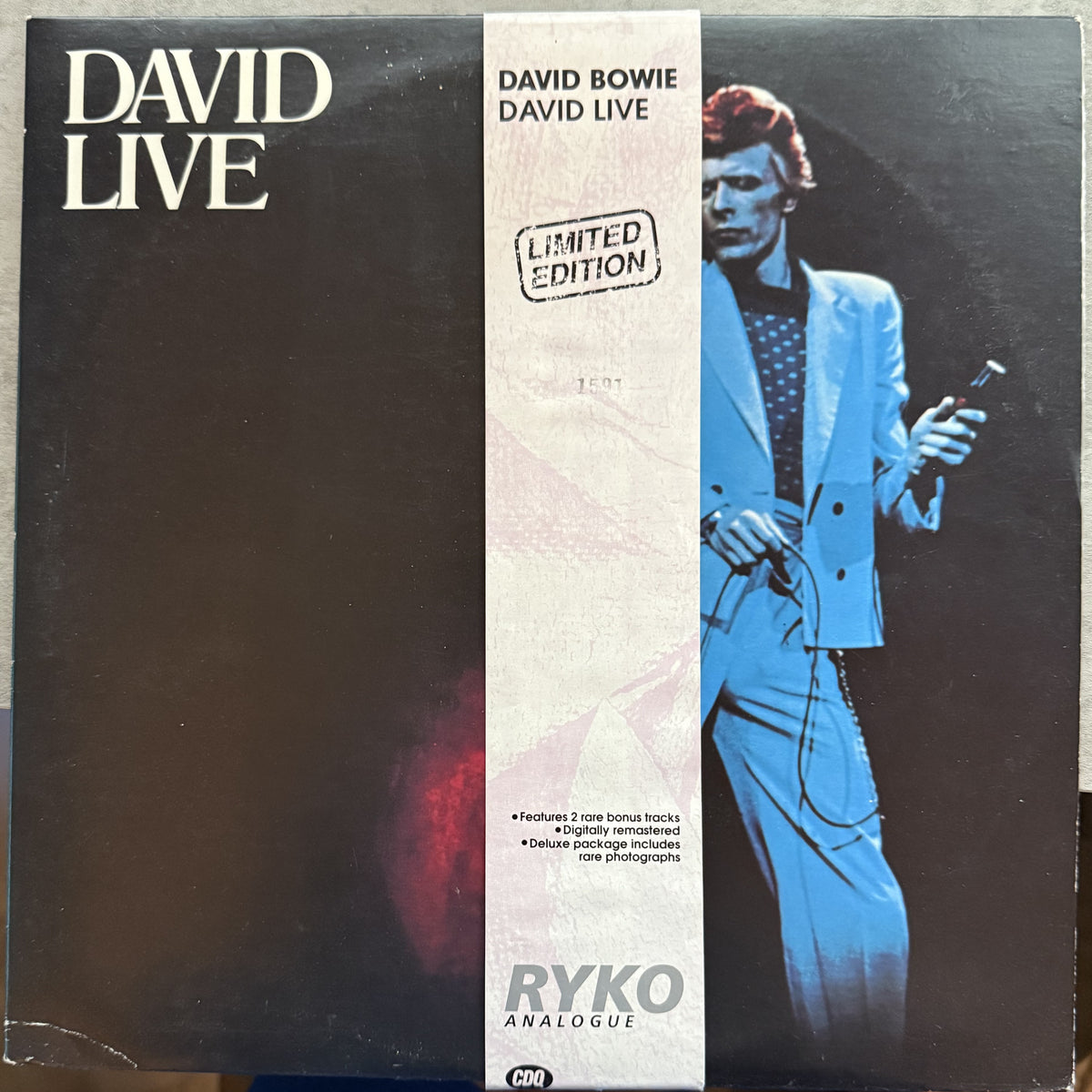 David Bowie - David Live - Ryko 1990 Ltd Numbered Edition w/ Obi - NM!
