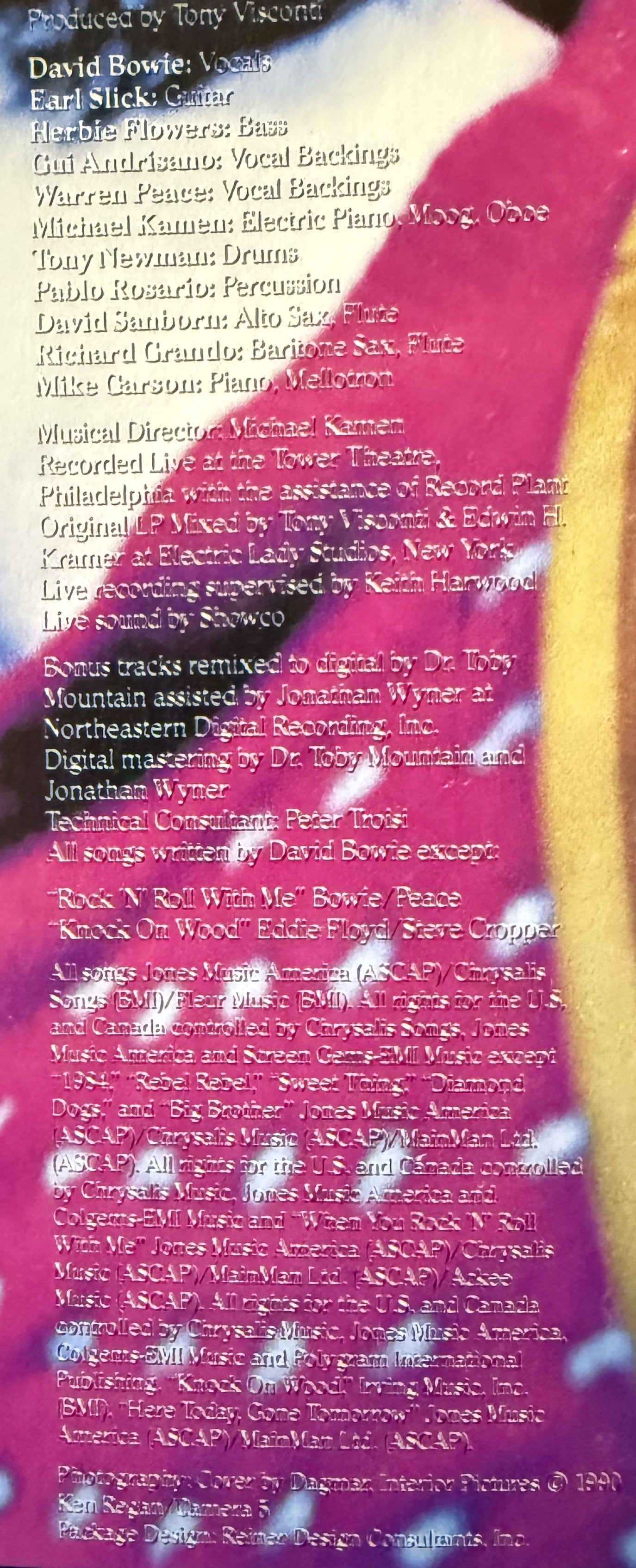 David Bowie - David Live - Ryko 1990 Ltd Numbered Edition w/ Obi - NM!