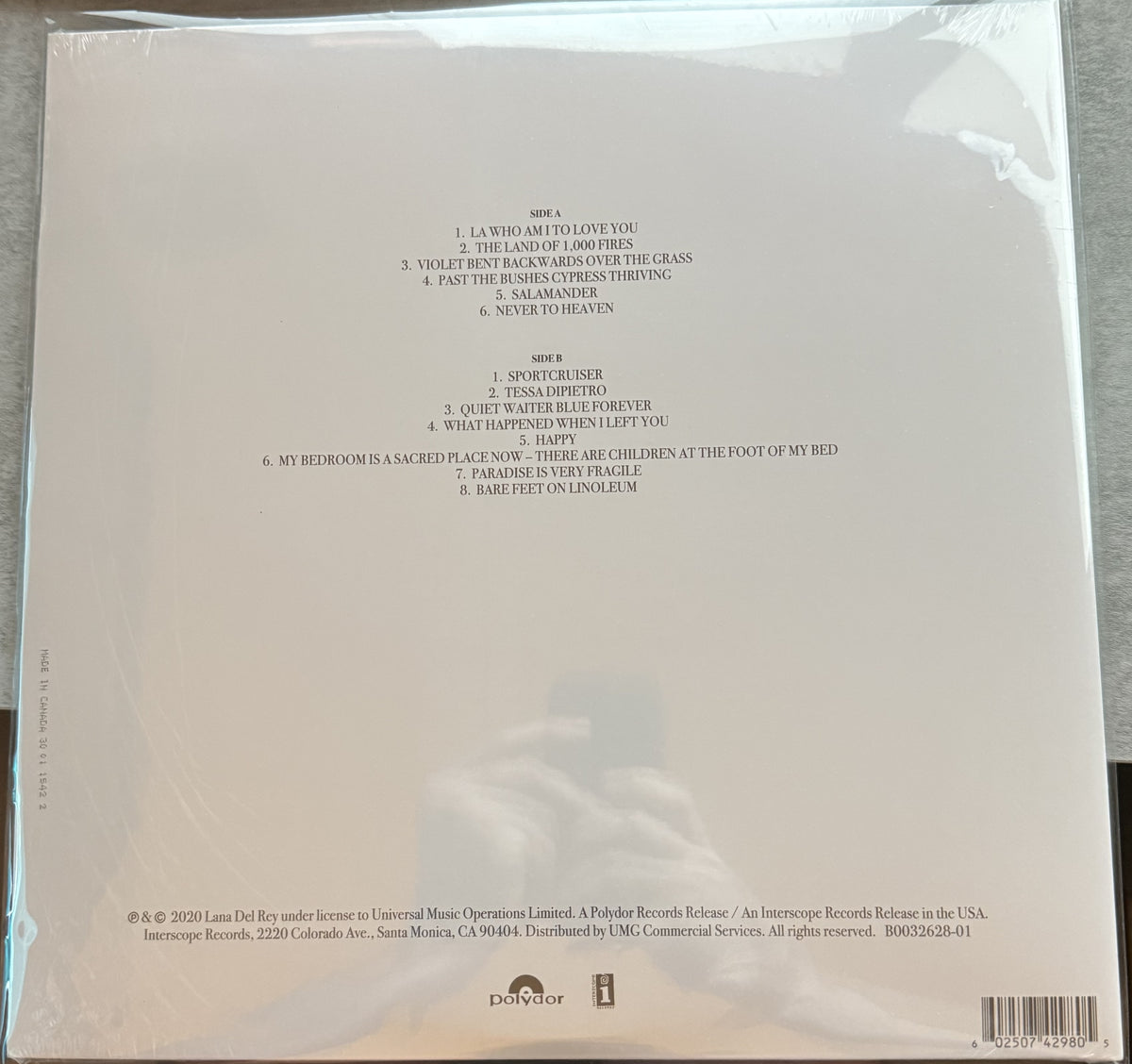 Lana Del Rey - Violet Bent Backwards Over The Grass - SEALED/MINT Vinyl
