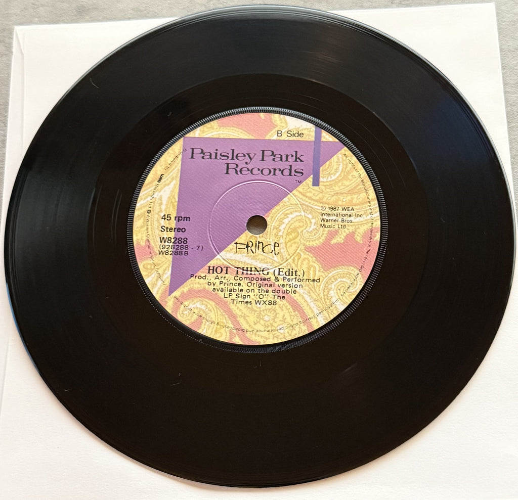 RARE! Prince - I Could Never Take the Place of Your Man -7" Vinyl, 1st Press IRELAND VG++