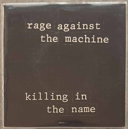 Rage Against The Machine -Killing In The Name -7" UK 1993 Marbled