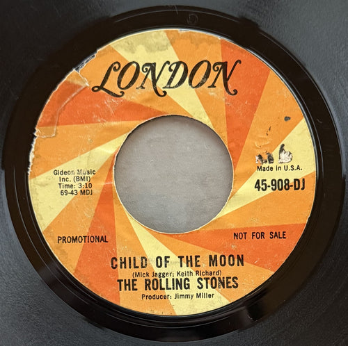 The Rolling Stones -PROMO 7" Vinyl -Jumpin' Jack Flash -1968 release