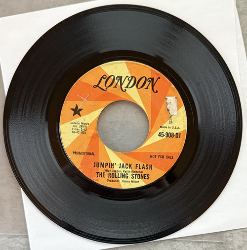 The Rolling Stones -PROMO 7" Vinyl -Jumpin' Jack Flash -1968 release