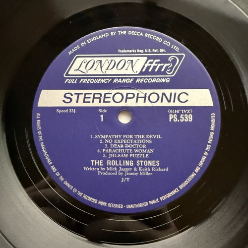 The Rolling Stones - Beggars Banquet - 1968 UK export for Japan - VG+/VG