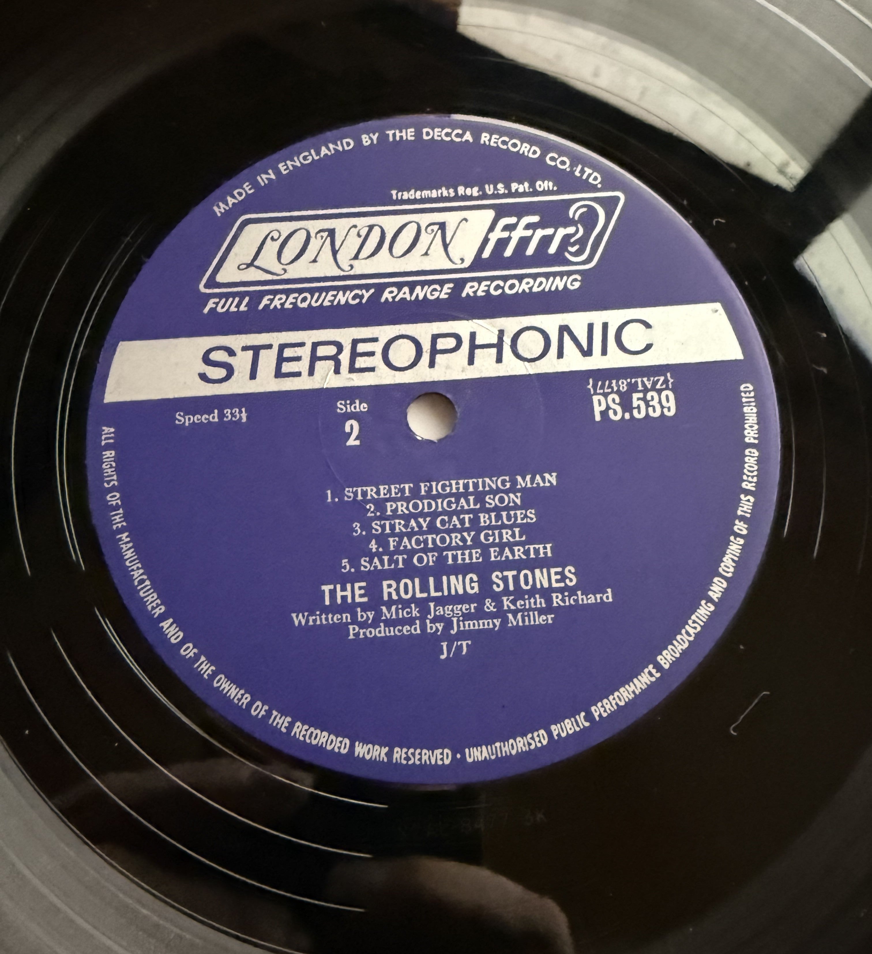 Rolling Stones - Beggars Banquet - 1968 UK Japan export - VG+/VG - w flexi-disc!