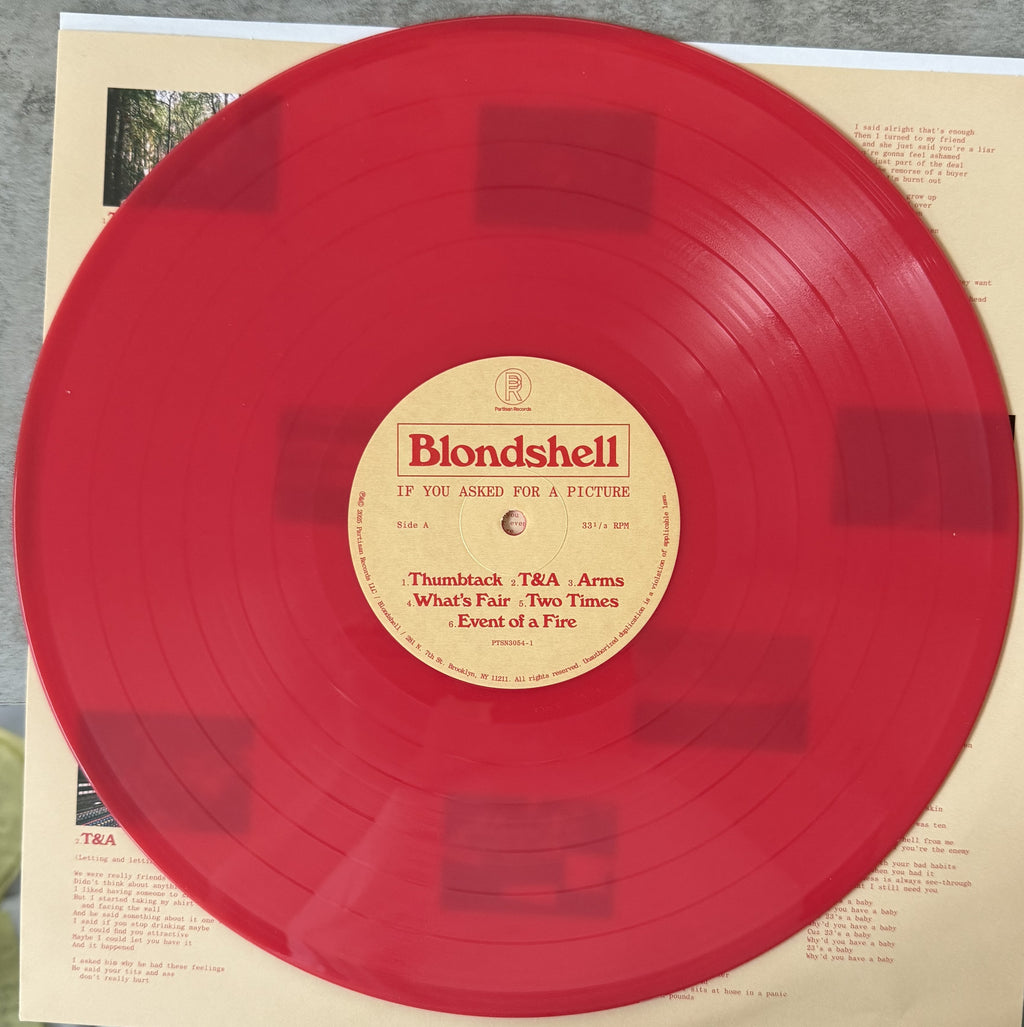 SIGNED - Blondshell If You Asked For A Picture 2025 NM Red Vinyl