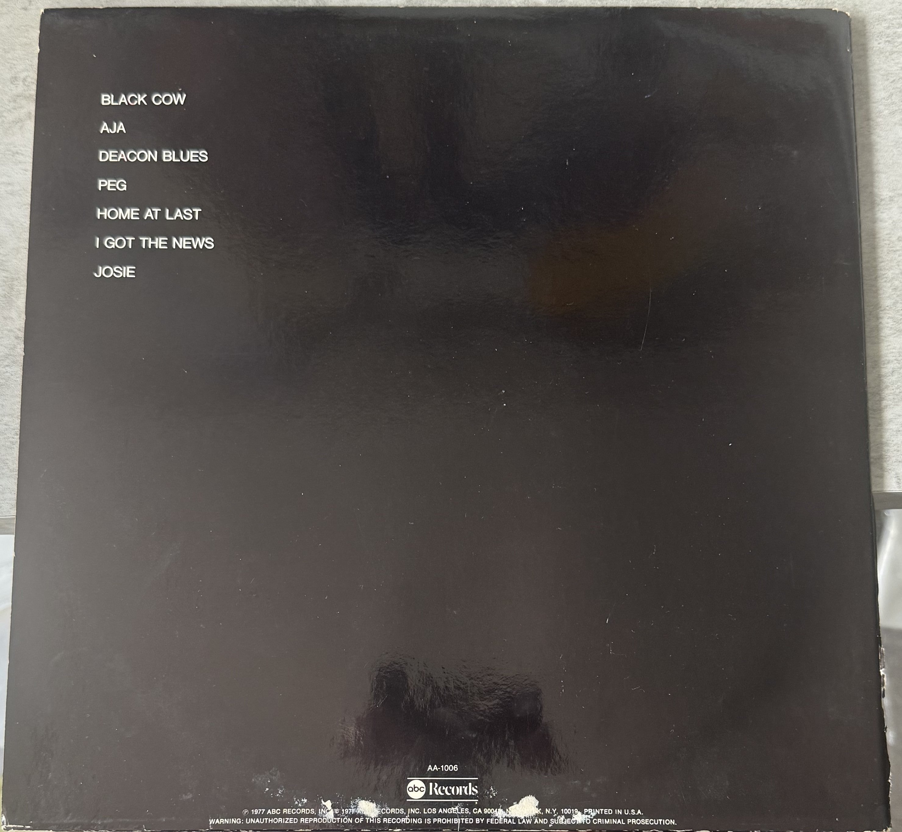 Steely Dan - Aja - 1977 repress used vinyl - VG+ / VG+ - Early Pressing!