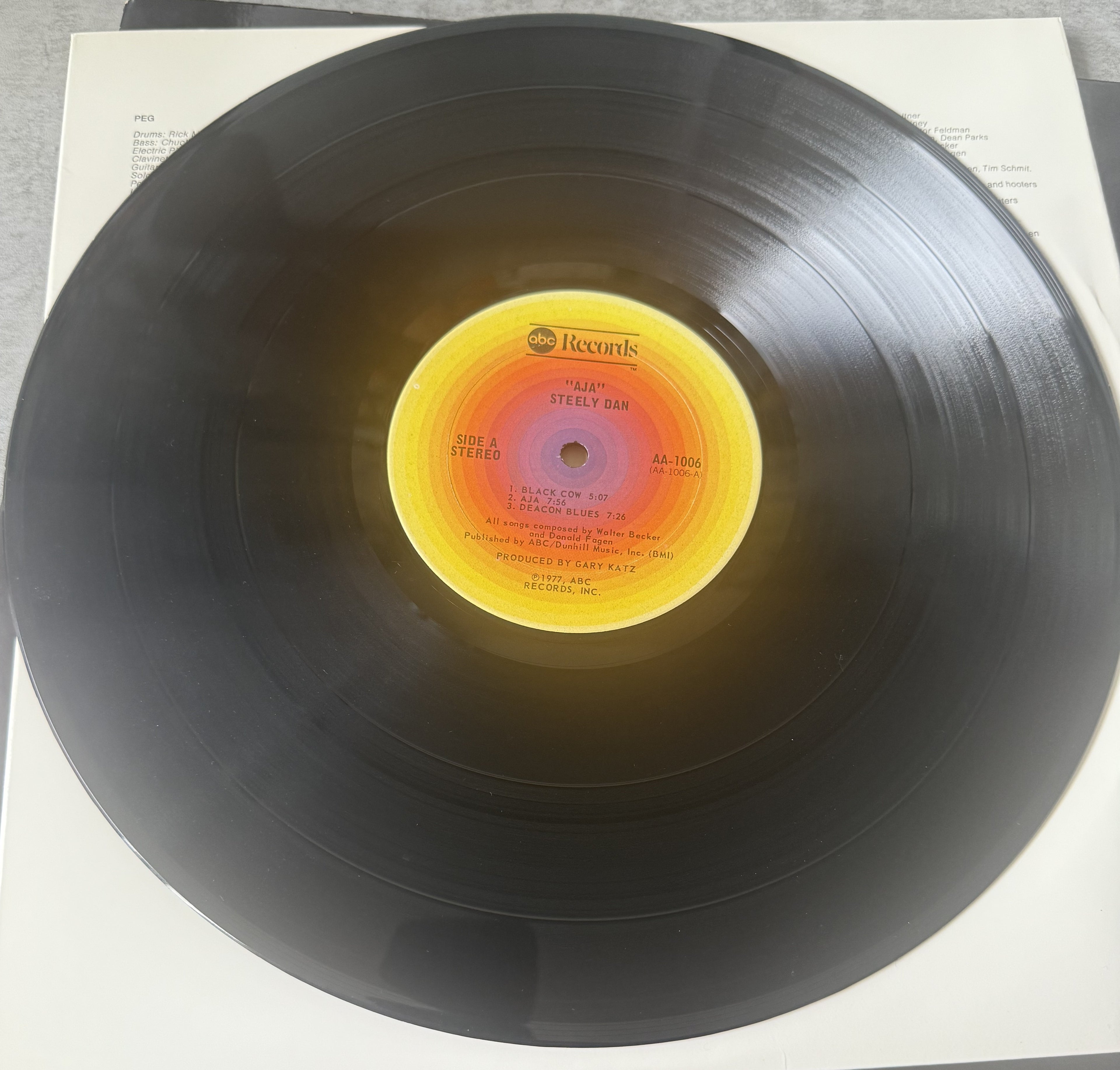 Steely Dan - Aja - 1977 repress used vinyl - VG+ / VG+ - Early Pressing!