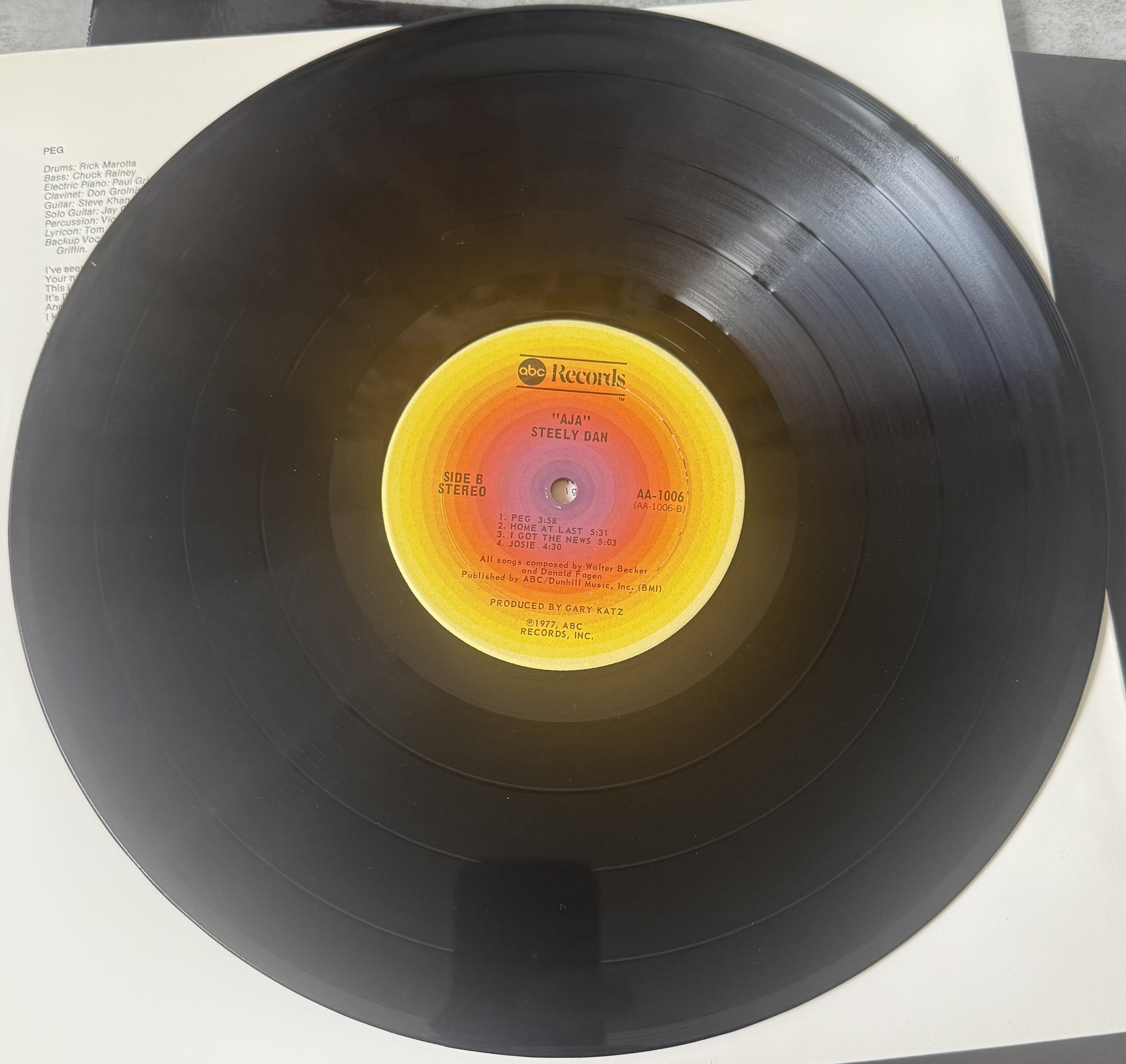 Steely Dan - Aja - 1977 repress used vinyl - VG+ / VG+ - Early Pressing!