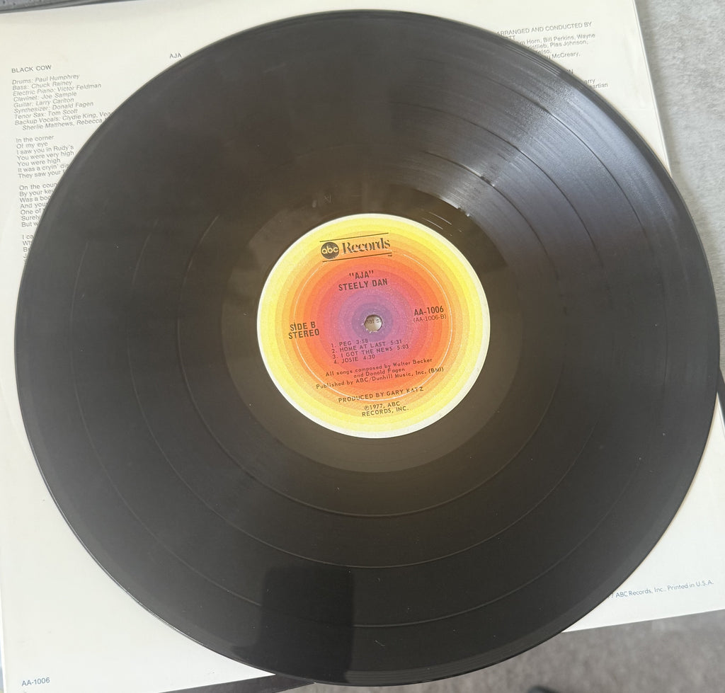Steely Dan - Aja - 1977 repress used vinyl - VG+ / G+ - Early Pressing!