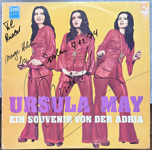 AUTOGRAPHED - Ursula May - Ein Souvenir von der Adria - 1973 Mono - VG+/VG Vinyl