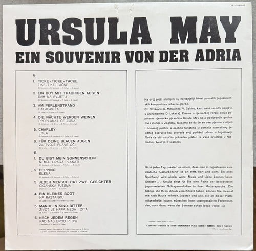 AUTOGRAPHED - Ursula May - Ein Souvenir von der Adria - 1973 Mono - VG+/VG Vinyl