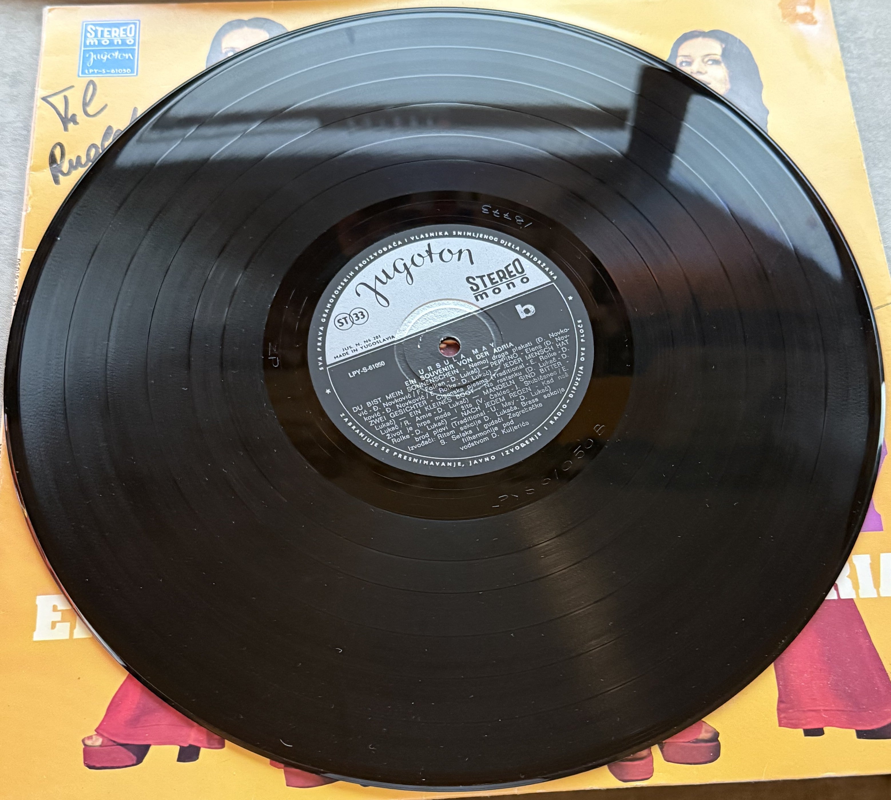AUTOGRAPHED - Ursula May - Ein Souvenir von der Adria - 1973 Mono - VG+/VG Vinyl