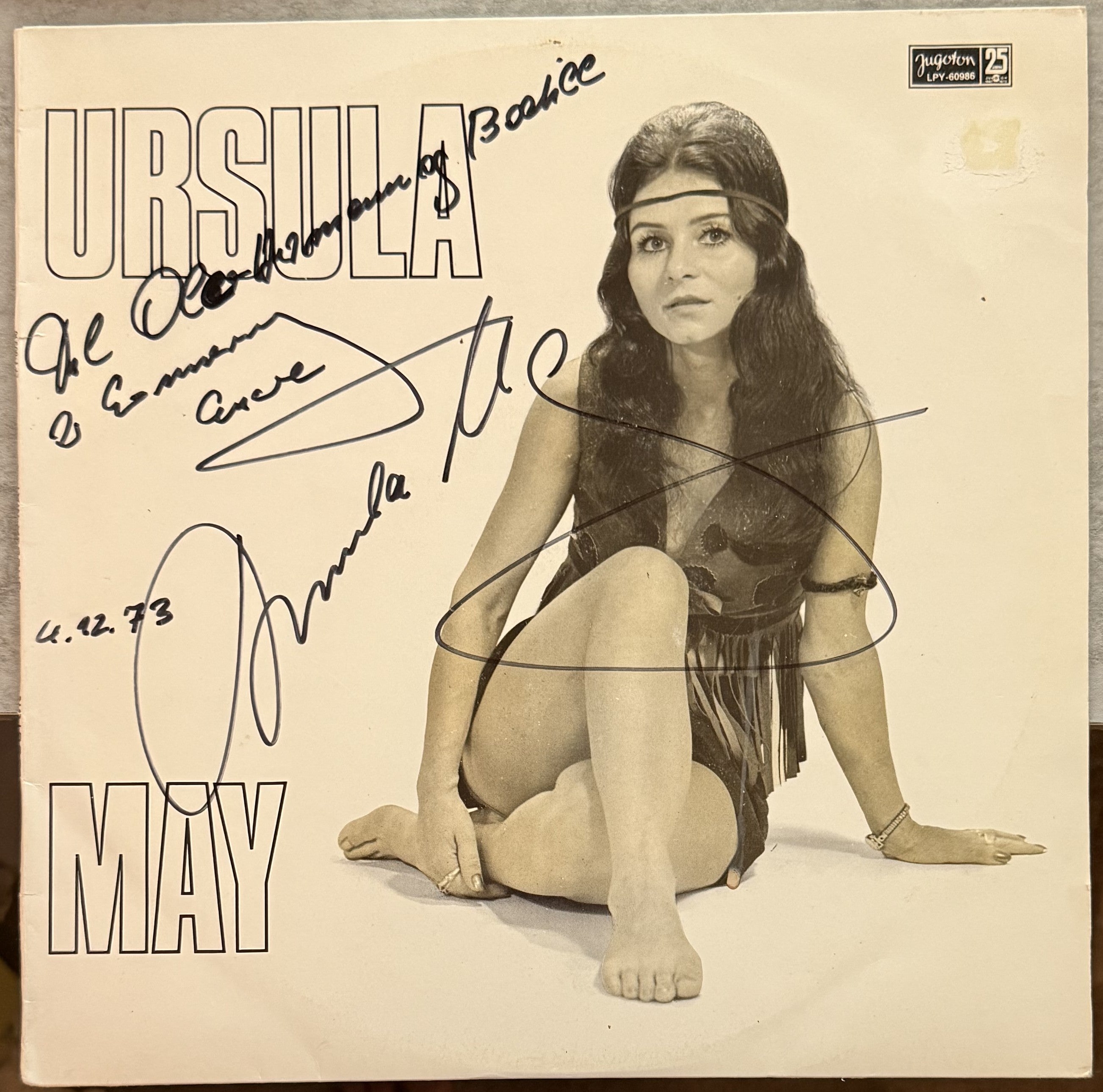 AUTOGRAPHED - Ursula May - Ursula May - 1972 first press - VG+/VG Vinyl