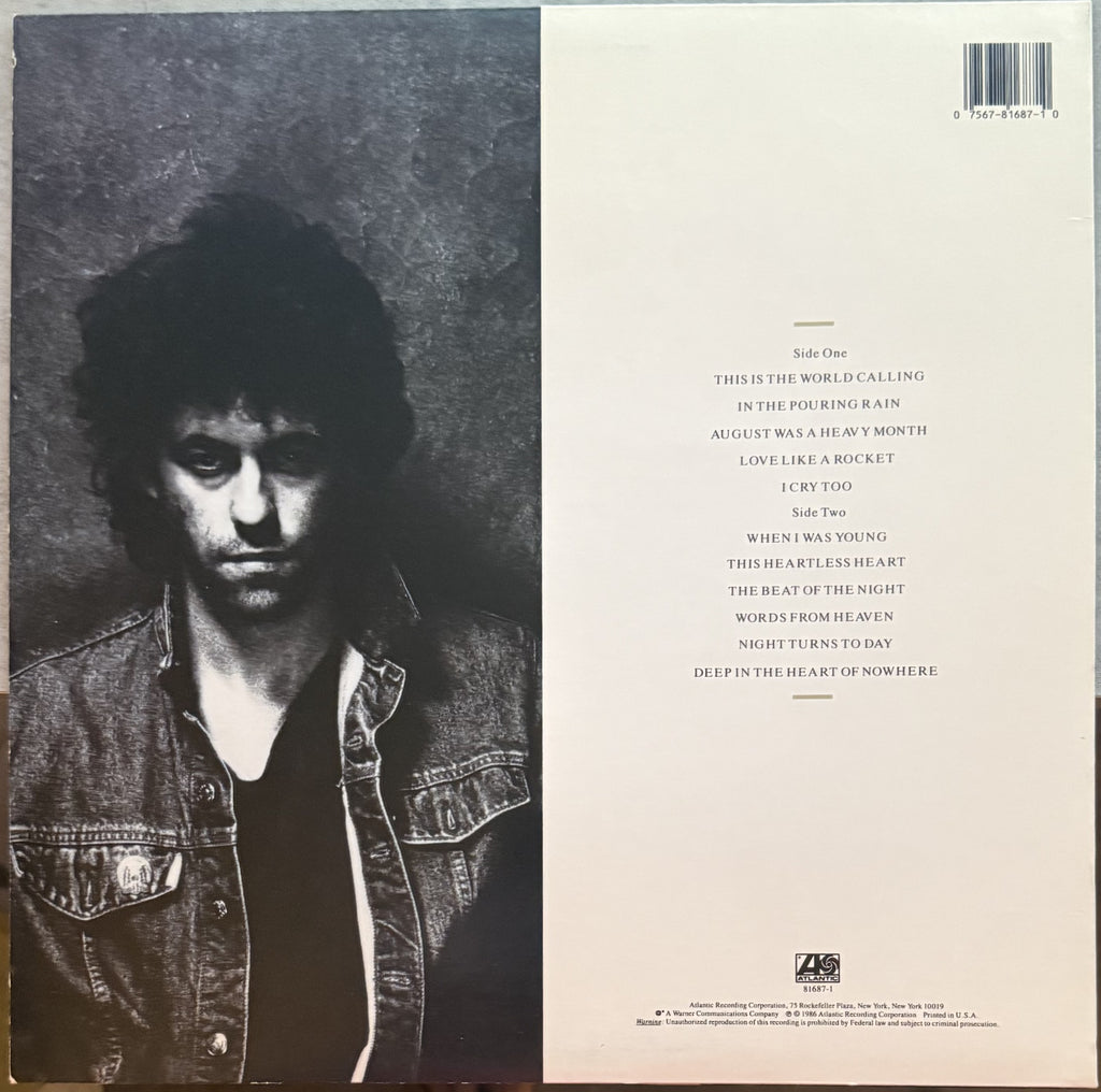 Bob Geldoff - Deep in the Heart of Nowhere - 1986 used vinyl VG+/VG+