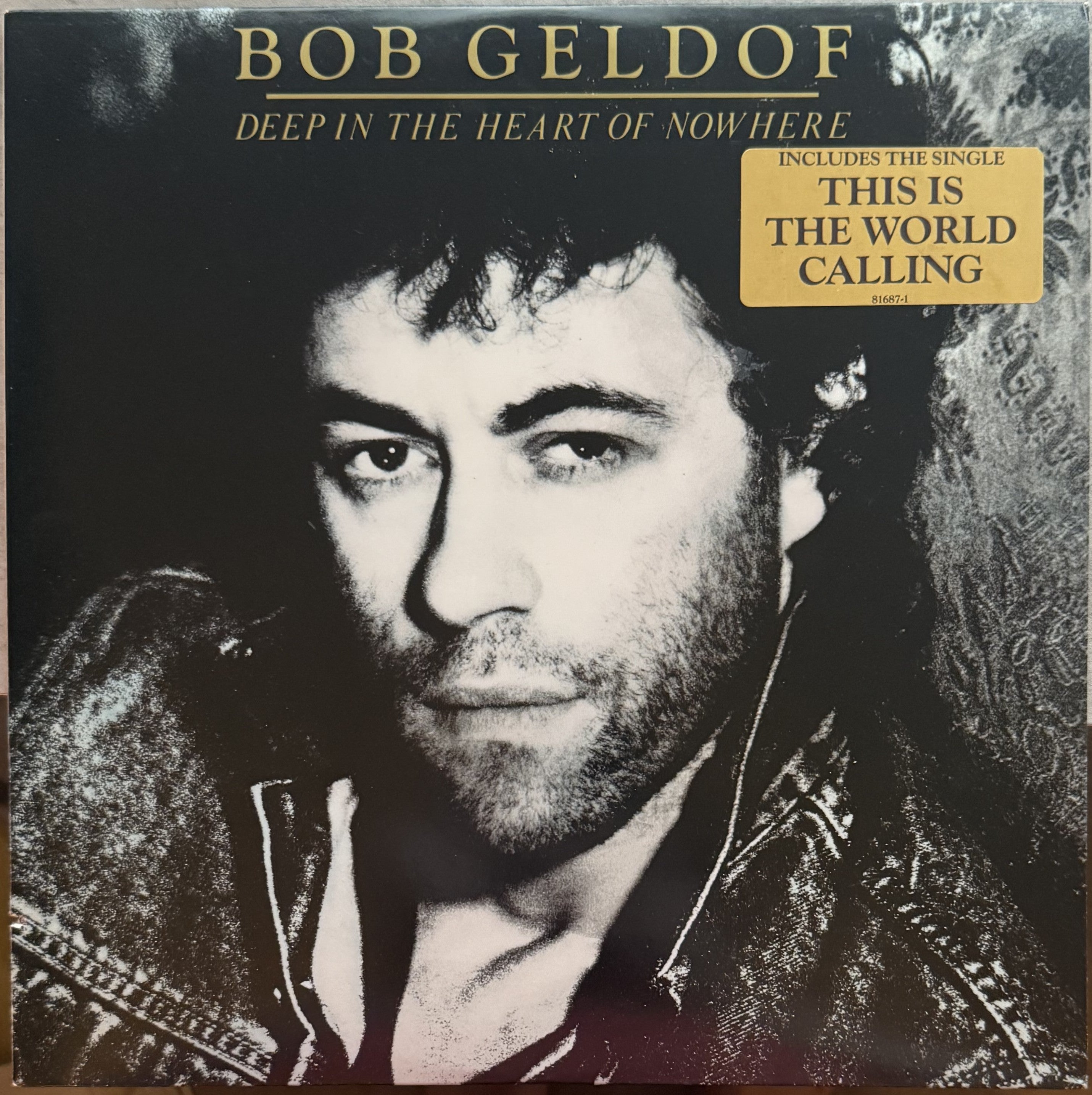 PROMO COPY Bob Geldoff - Deep in the Heart of Nowhere - 1986 used vinyl VG+/VG+